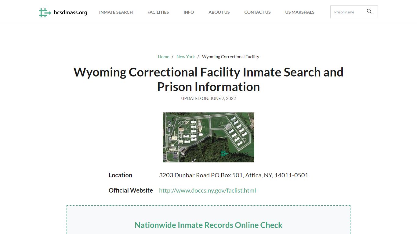 Wyoming Correctional Facility Inmate Search, Visitation ...